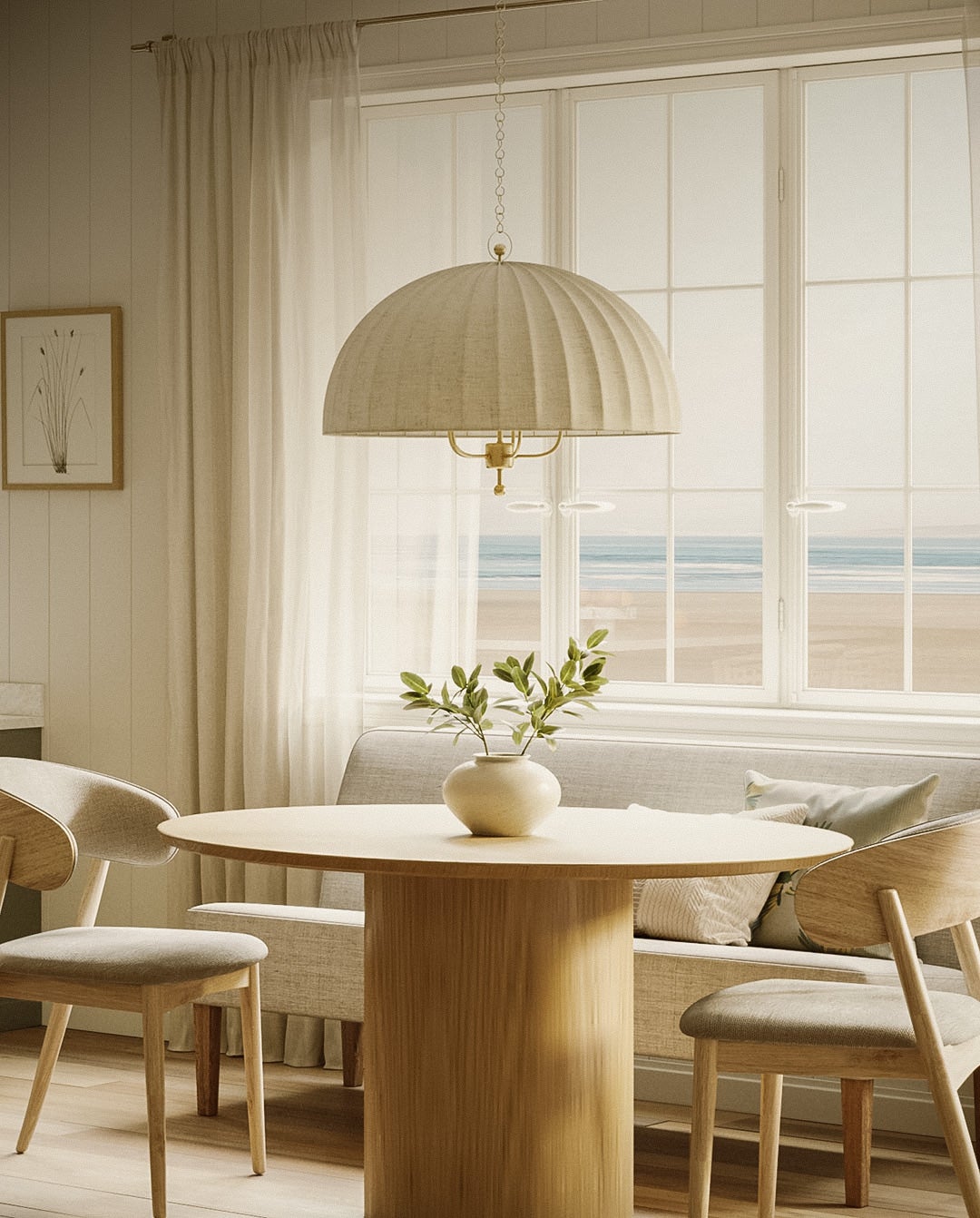 Coastal Cottage Style curation — Palmetto Chandelier by Hudson Valley Lighting