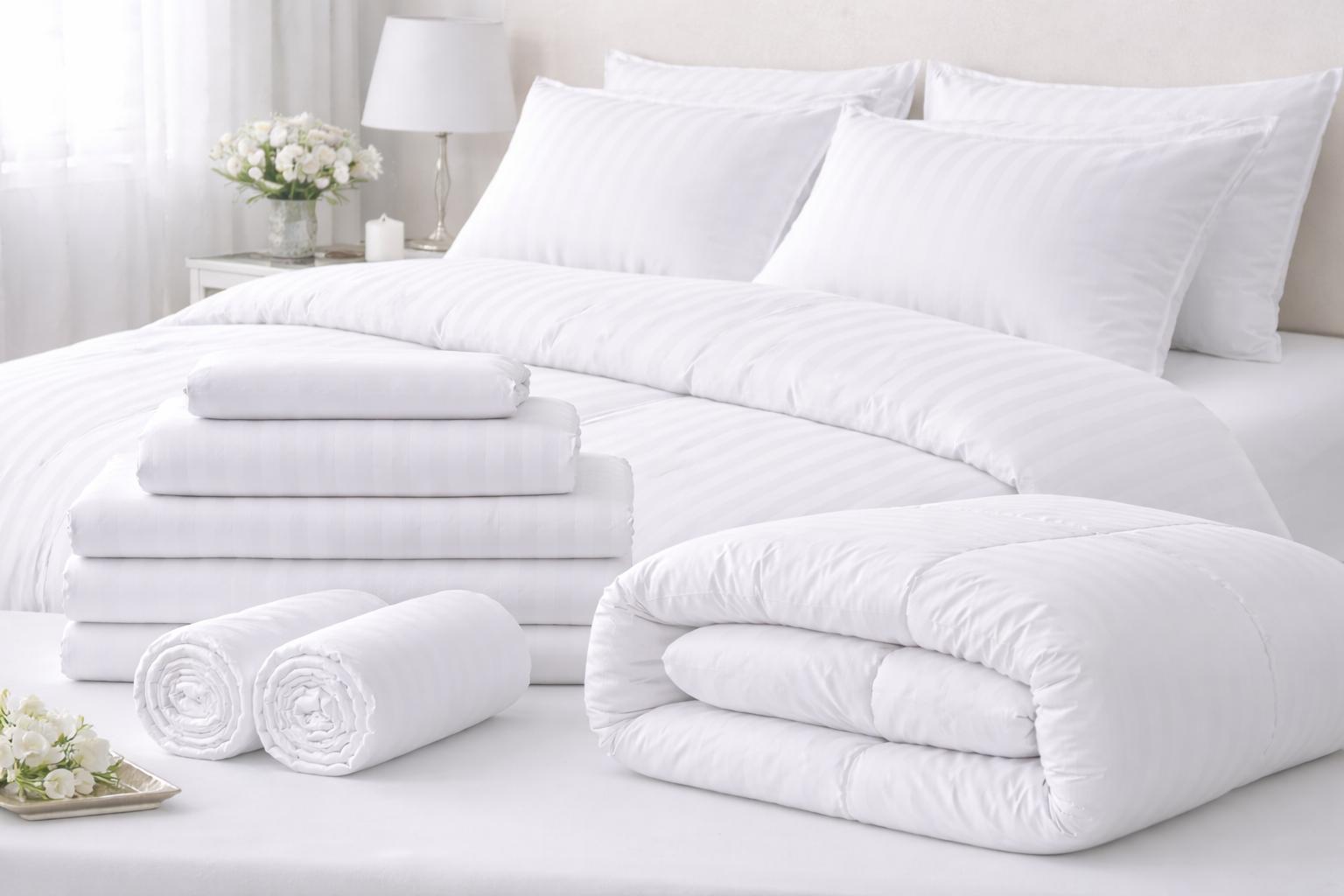 Bed Linens — bedsheets, pillow covers, fitted sheets